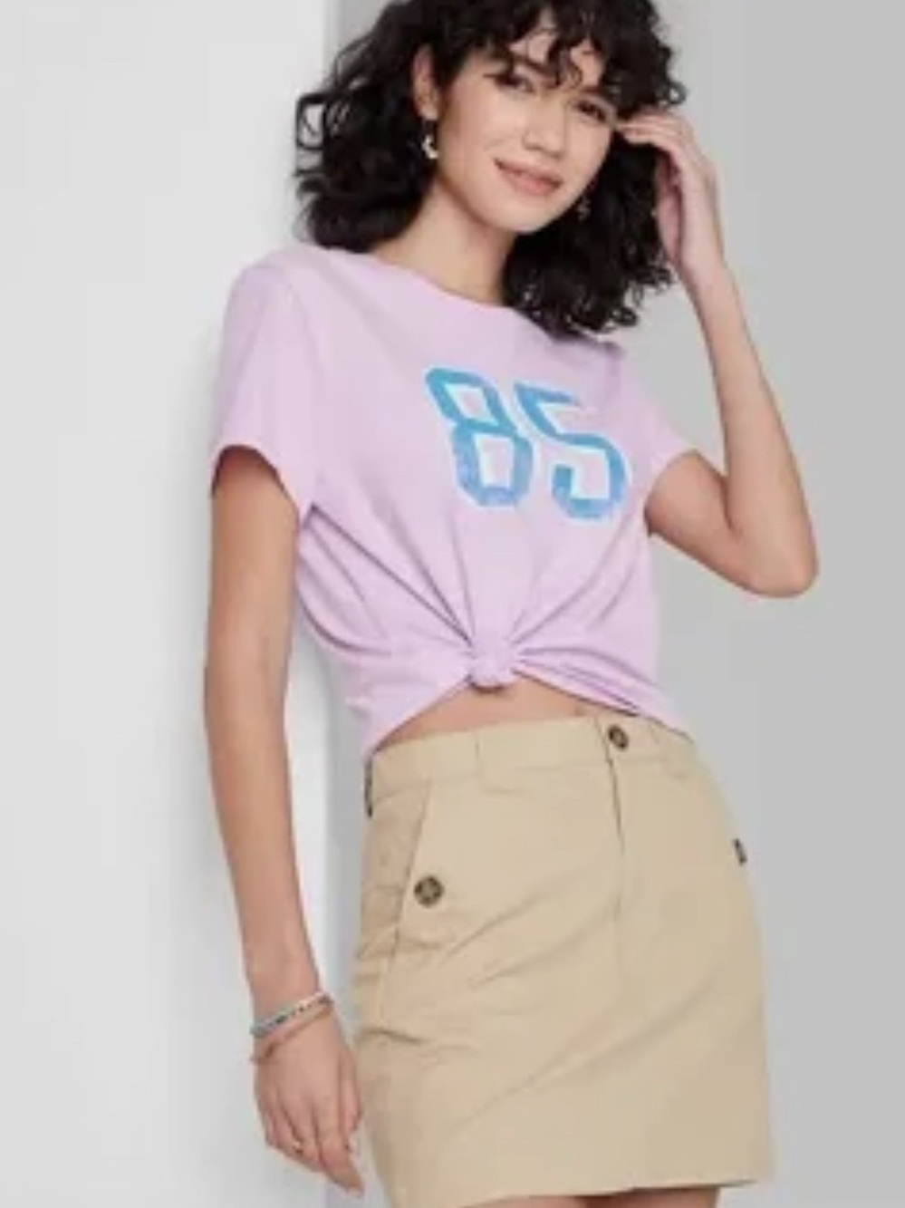 Mini Skirt Beige Wild Fable 6